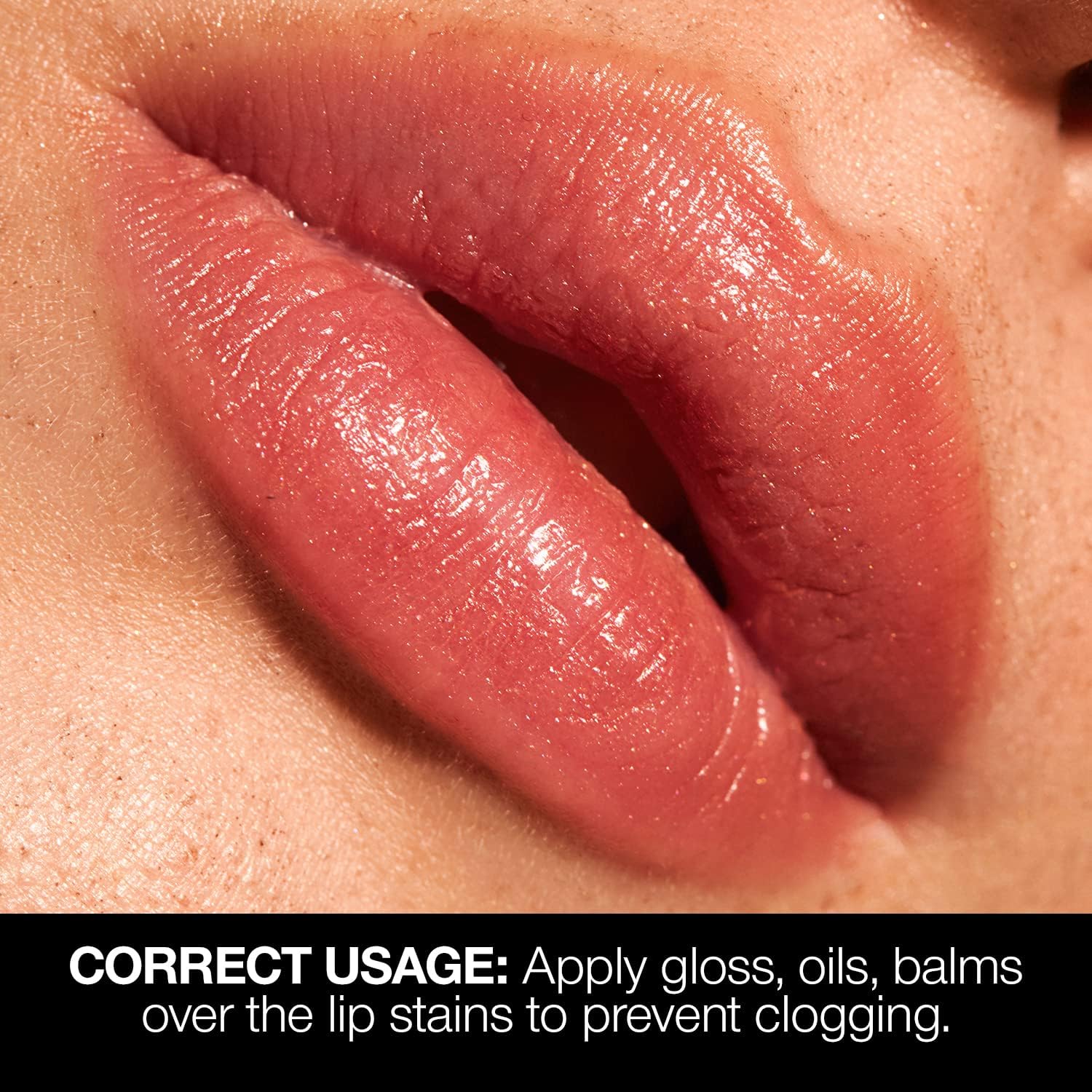 Palladio Lip Stain a prueba de manchas para días activos.