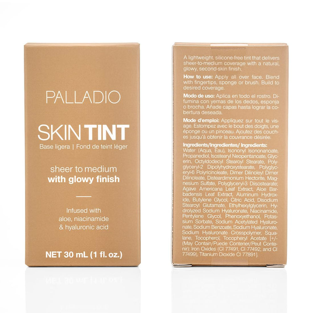 Fórmula vegana de Palladio Skin Tint libre de pruebas en animales