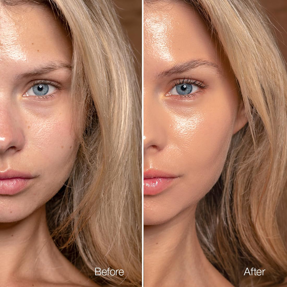 Palladio Skin Tint, brillo-natural, piel radiante sin grasa.