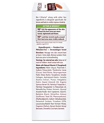 Palmer's crema busto vitamina E textura gel para cuidado diario