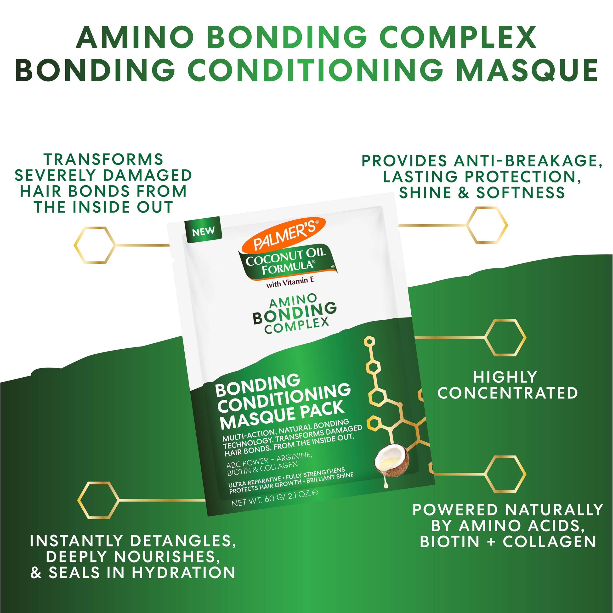 Palmer's con coco y vitamina E para hidratación profunda del cabello