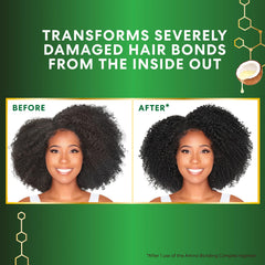 Palmer's Amino Bonding vitamina E aporta brillo y protección capilar.