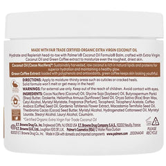 Palmer's Bálsamo Corporal con aceite de coco, hidratación de larga duración para piel seca.
