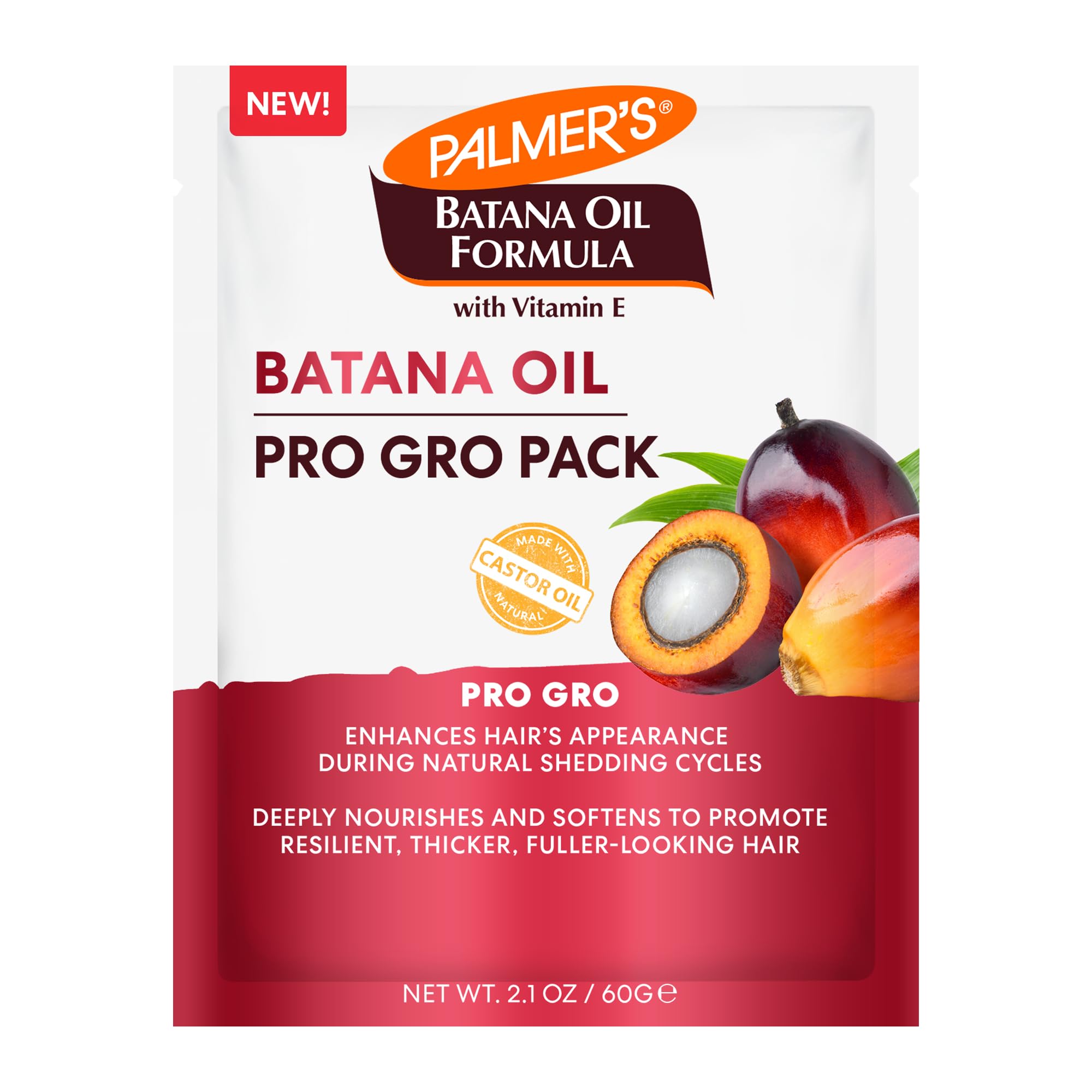 Palmer's Batana Oil Pro Gro mascarilla capilar para nutrir raíces y reducir la caída.
