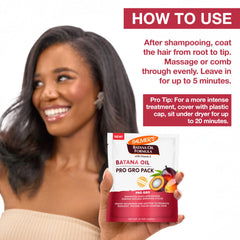 Palmer's Batana Oil Pro Gro textura cremosa para acondicionar profundamente.