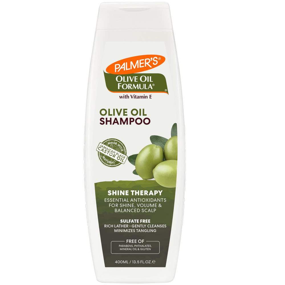 Palmer's champú Shine Therapy con Aceite de Oliva, envase frontal para brillo suave