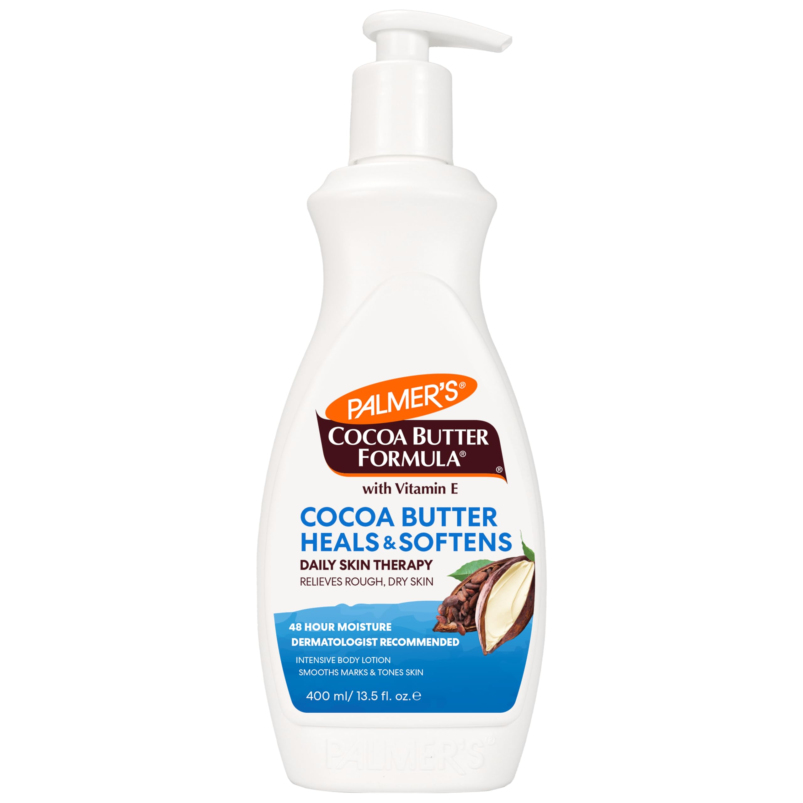 Palmer's Cocoa Butter Crema Cuerpo Dispensador: hidratación diaria suave y fácil de aplicar.