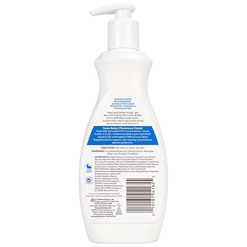 Palmer's Cocoa Butter Envase con bomba: dispensación cómoda para uso frecuente.