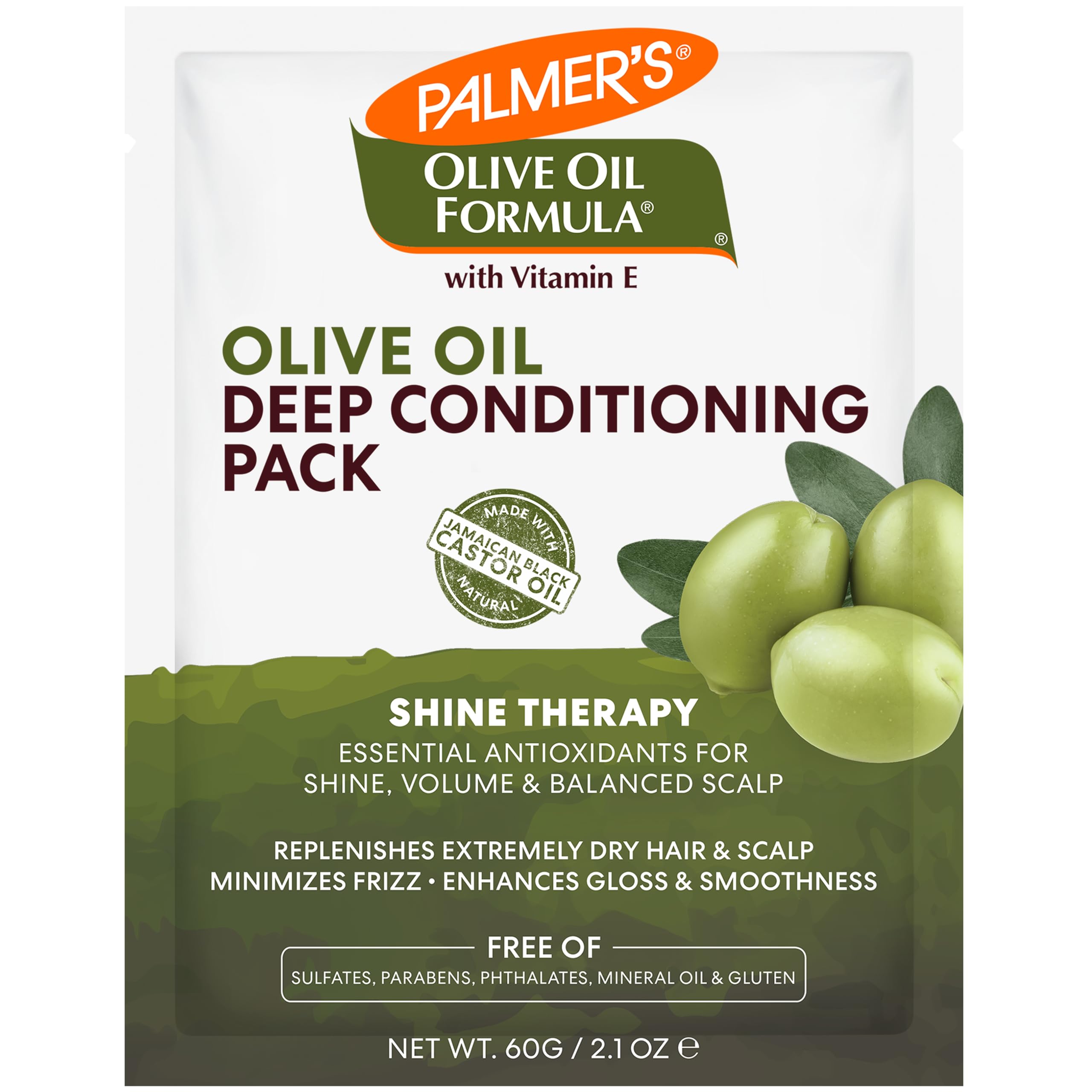 Palmer's acondicionador profundo con aceite de oliva para hidratación intensa del cabello.