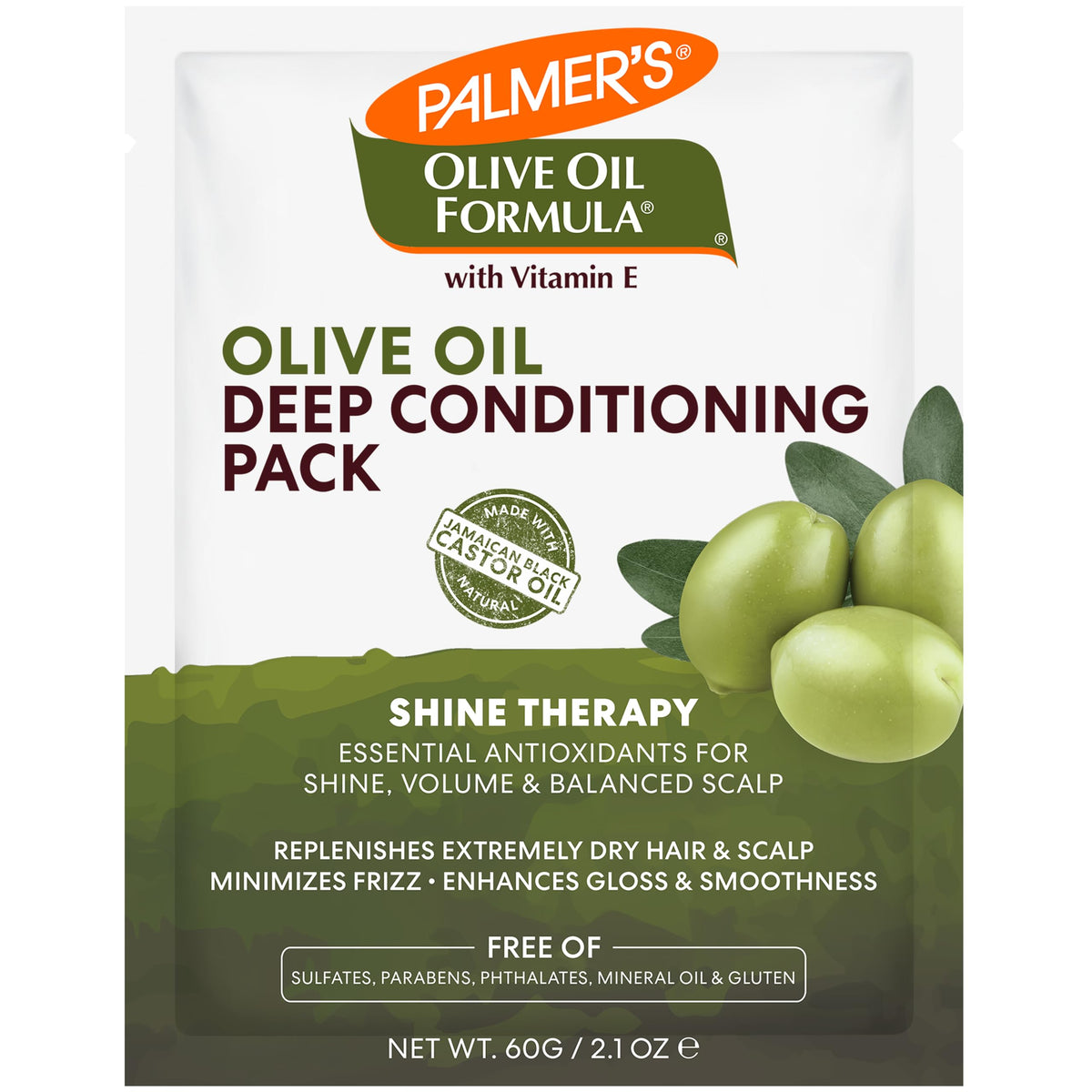 Palmer's acondicionador profundo con aceite de oliva para hidratación intensa del cabello.