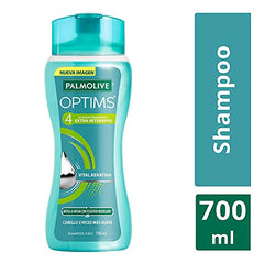Espuma cremosa de Palmolive Optims al aplicar el lavado.