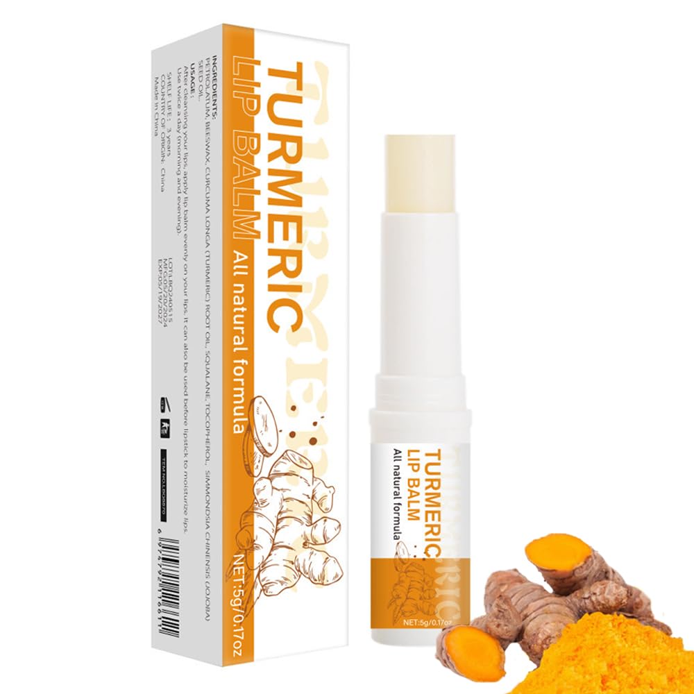 Bálsamo labial paminify con cúrcuma en envase compacto para uso diario.