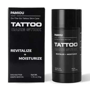Pamiou bálsamo tatuaje en barra deslizante portátil para cuidado diario.
