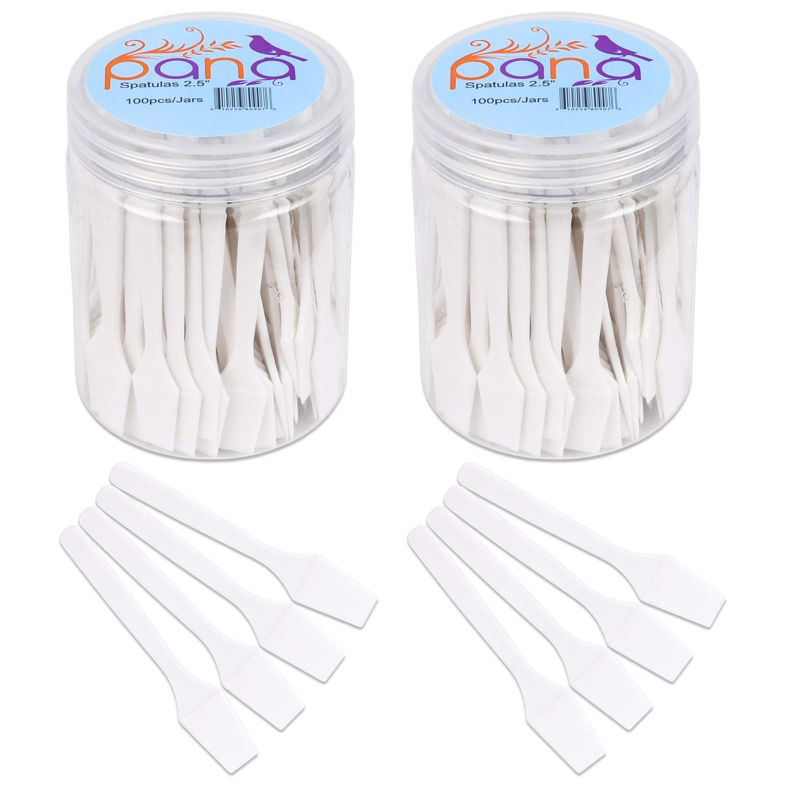 PANA espatula desechable blanca de 200 piezas para higiene al maquillar