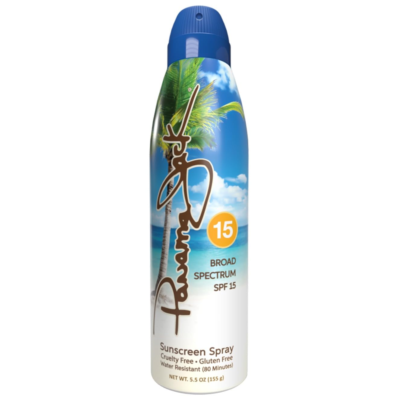 Aroma tropical suave de Panama Jack en cada pulverización.