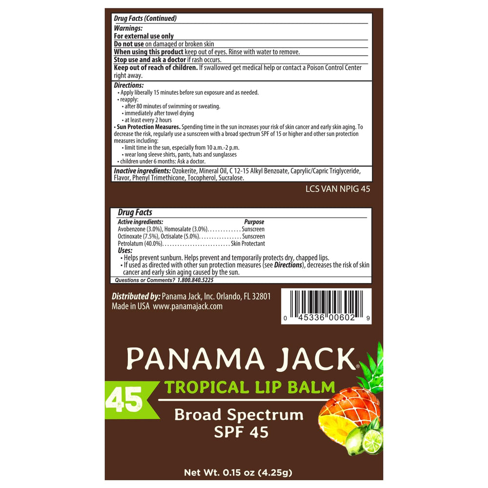 Aplicación fácil gracias al formato cómodo del bálsamo Panama Jack