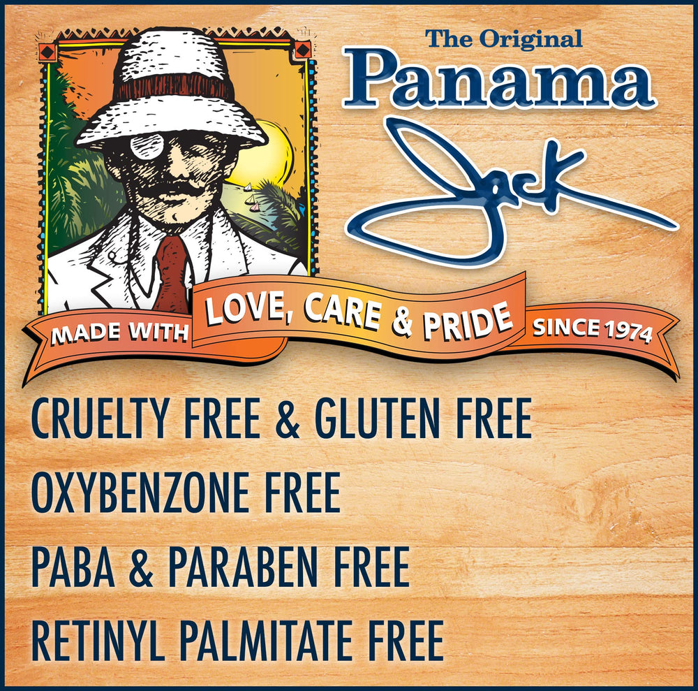Panama Jack mango, bálsamo SPF45 con aroma tropical para labios resecos.