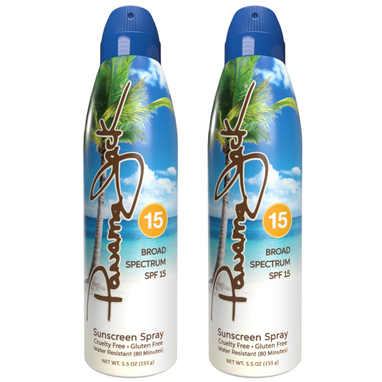 Protector solar Panama Jack en spray continuo para uso diario al aire libre.