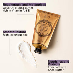 Panier des Sens crema de manos lavanda, aceite de oliva nutritivo para piel suave.