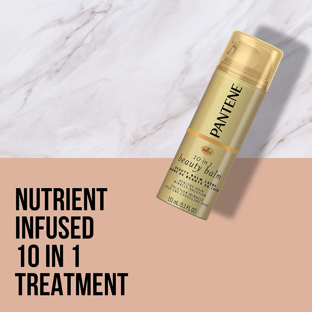 Pantene Beauty Balm, textura-suave, deja cabello suave y brillante para el día a día.