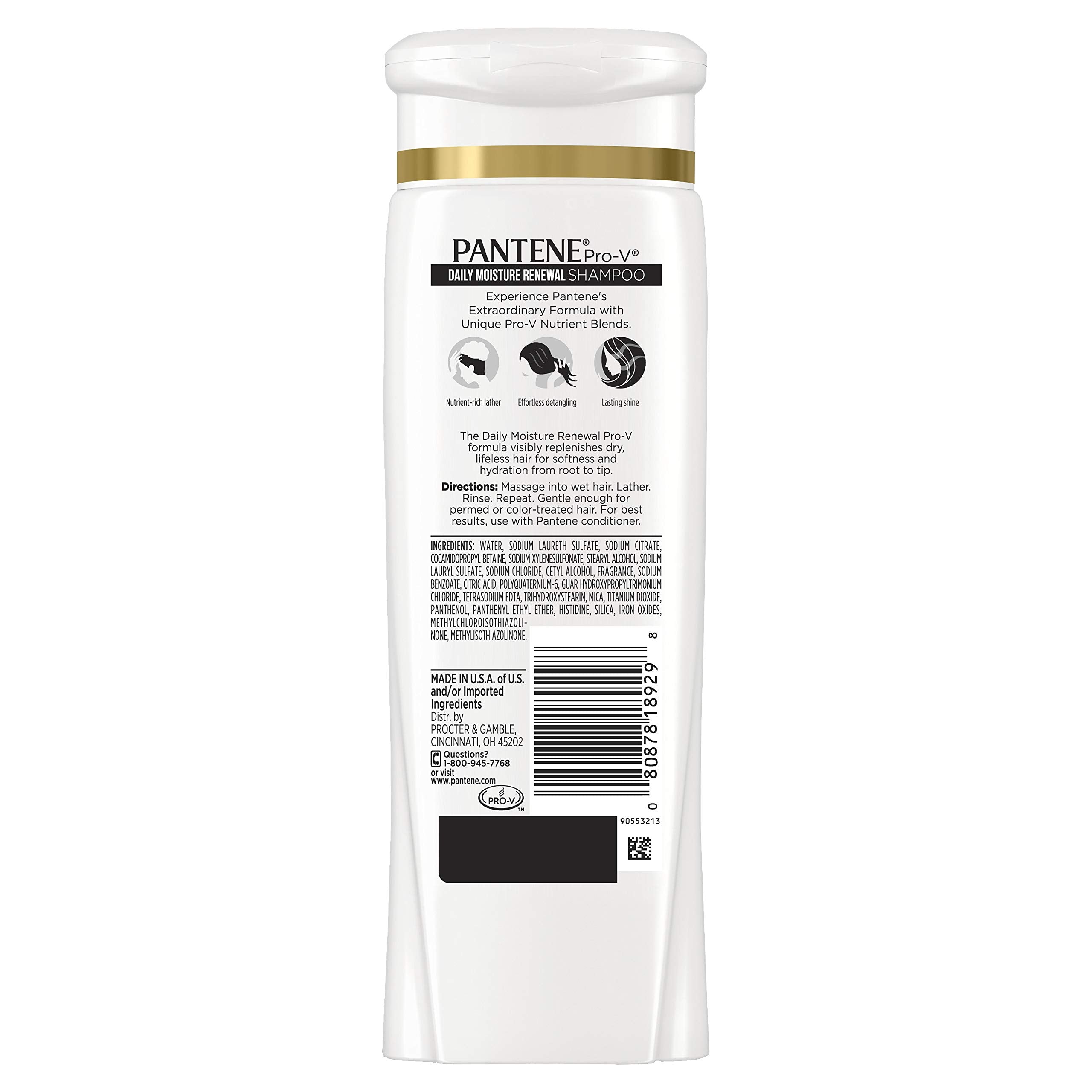 Pantene Tratamiento dañado tras secado repetido con uso diario.