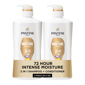 Pantene 2 en 1: botella vertiendo para lavado suave
