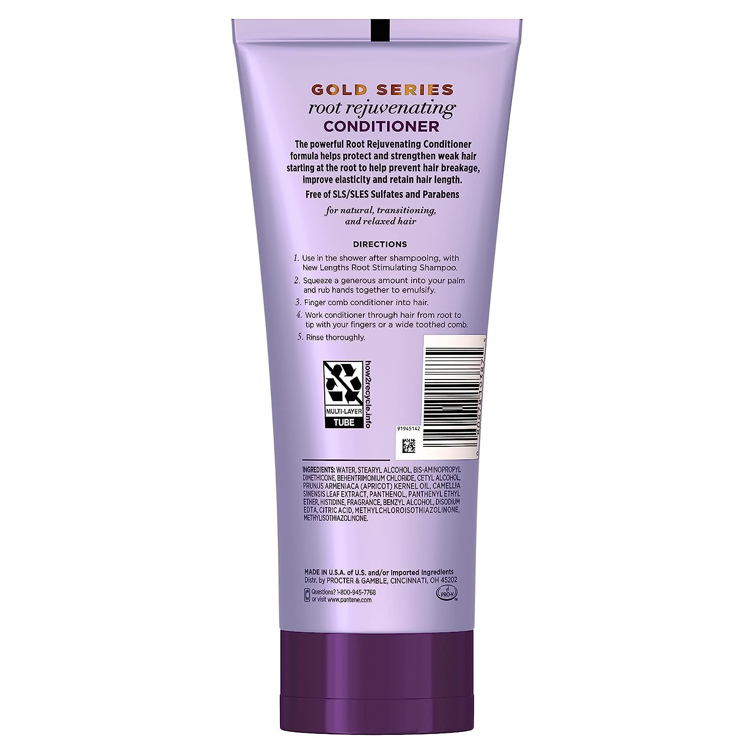 Pantene Gold Series: botella con Aceite de Albaricoque para cabello saludable.