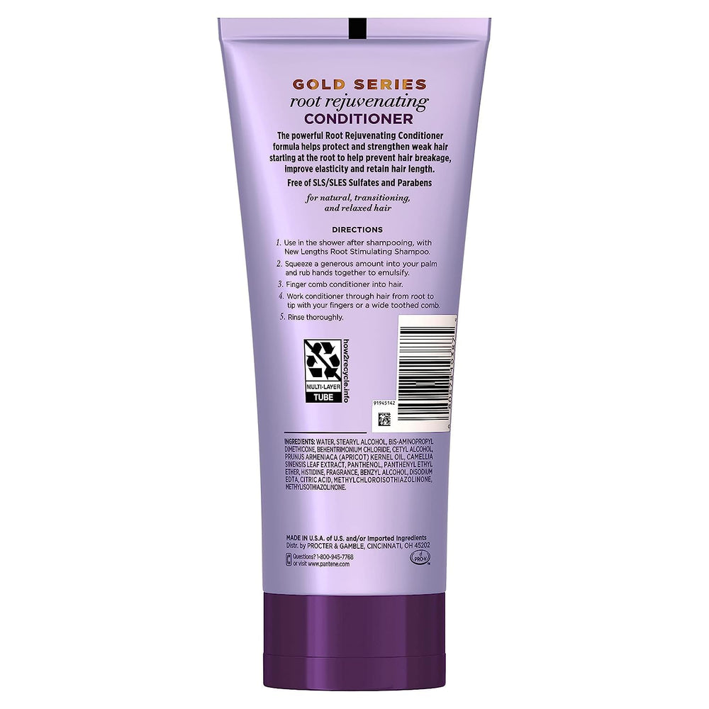 Pantene Gold Series: botella con Aceite de Albaricoque para cabello saludable.