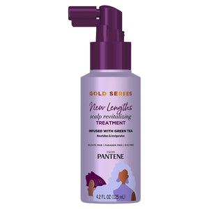 Pantene Gold Series Nuevas Longitudes, tratamiento para cuero cabelludo, ayuda a mantener hidratación en raíces.