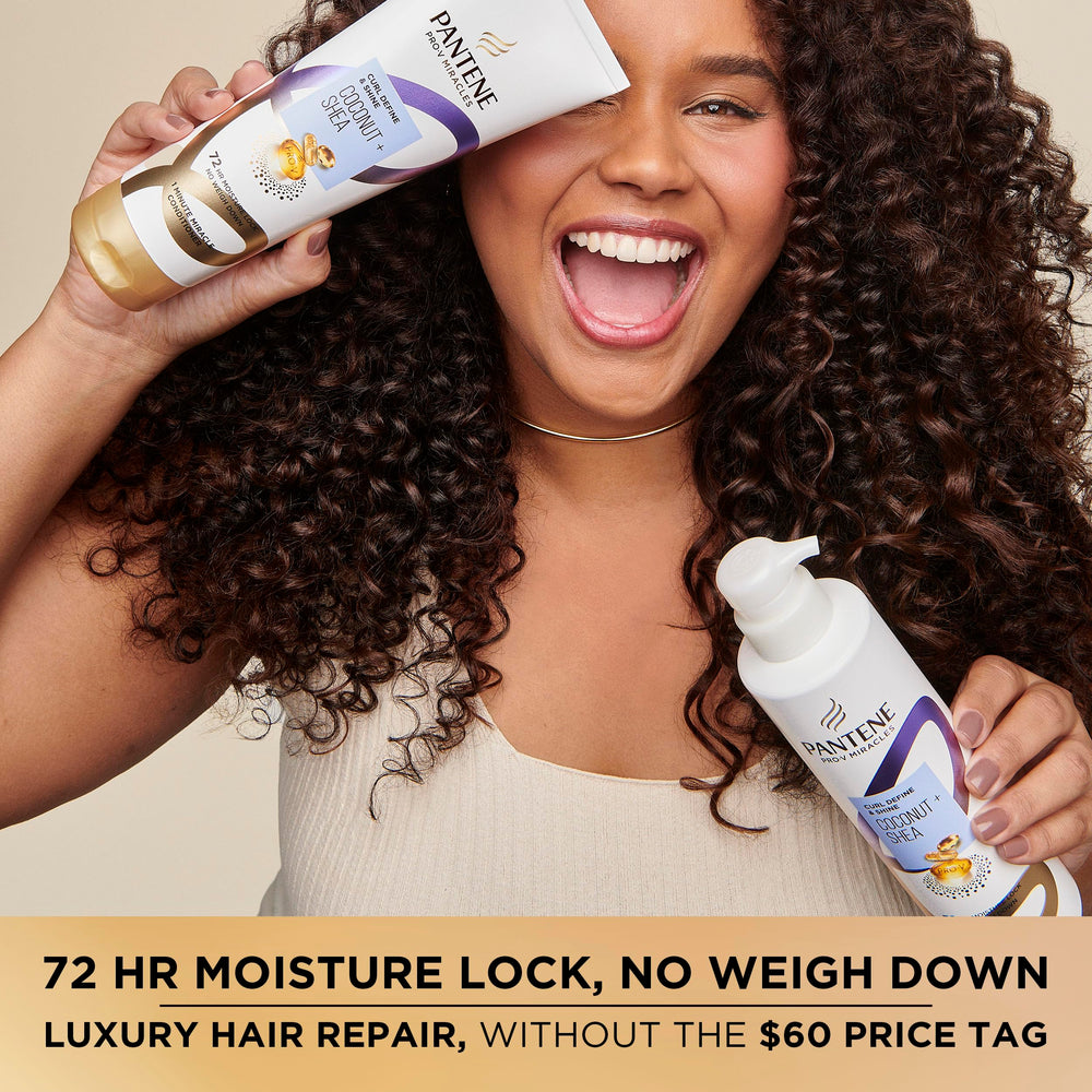 Pantene Miracles Curl Define y Shine: rizos definidos y brillantes.