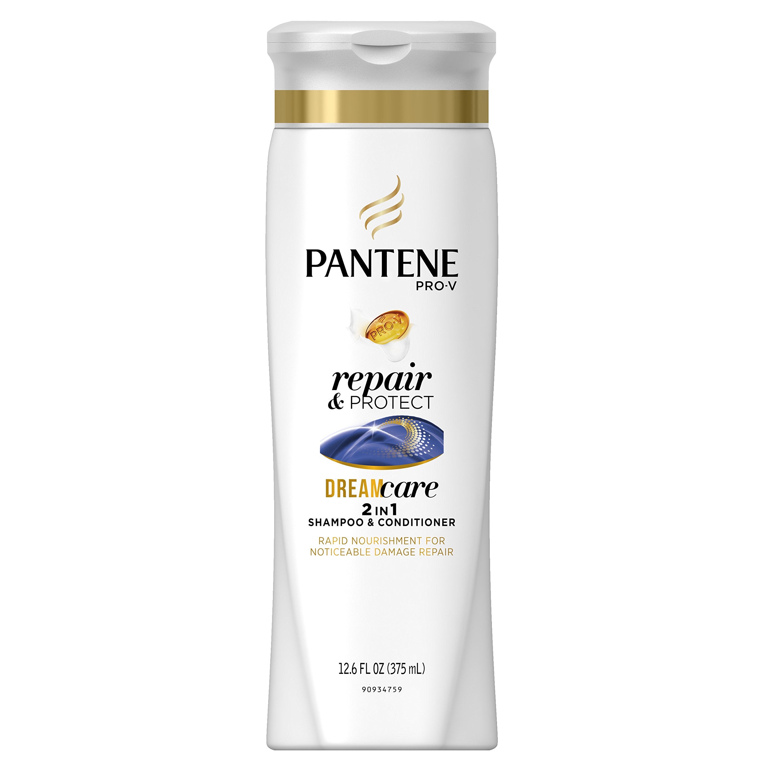 Pantene Pro-V 2 en 1: botella para reparación y protección del cabello.