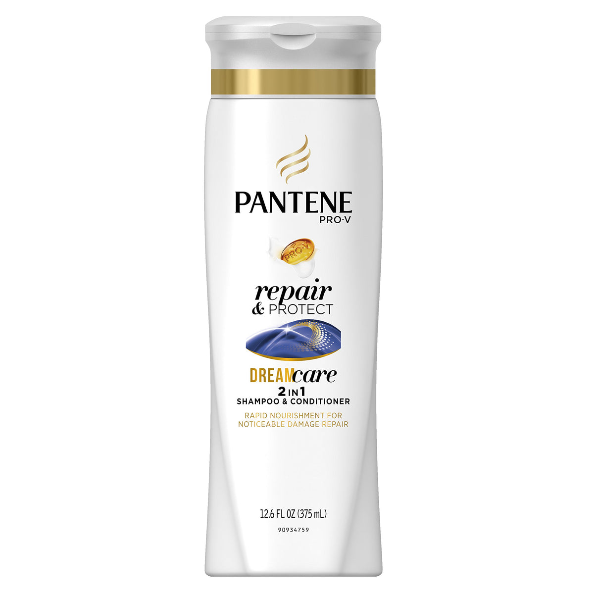 Pantene Pro-V 2 en 1: botella para reparación y protección del cabello.