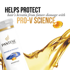 Textura sedosa del cabello tras usar Pantene Pro-V Reparar y Proteger.
