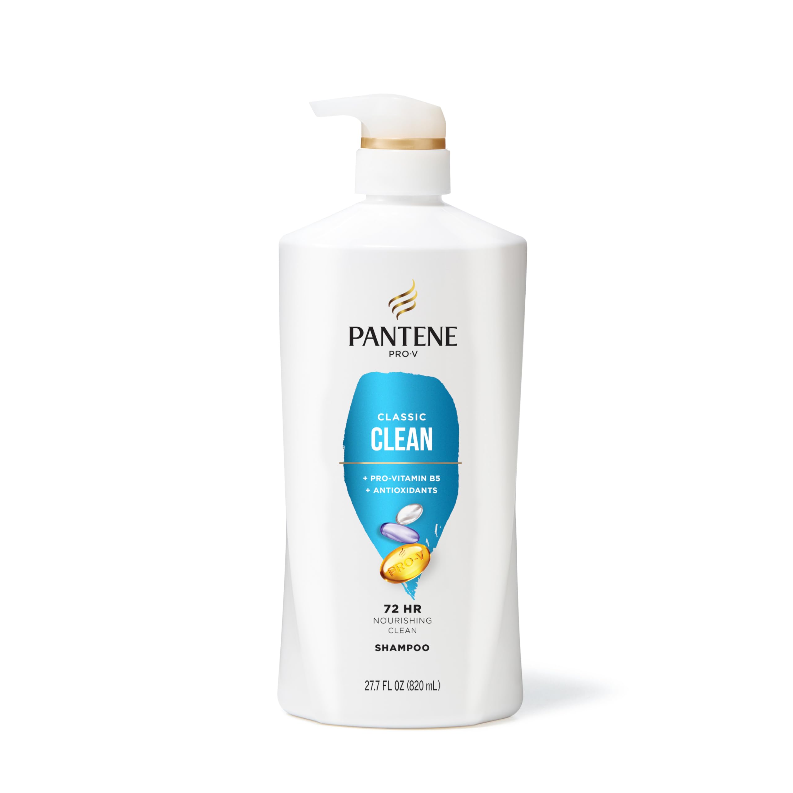 Pantene shampoo application on scalp demonstrates gentle cleansing.