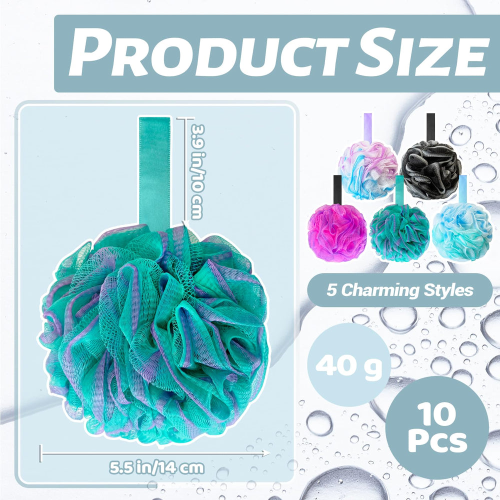 Panxxsen esponjas de baño color azul morado para una ducha refrescante