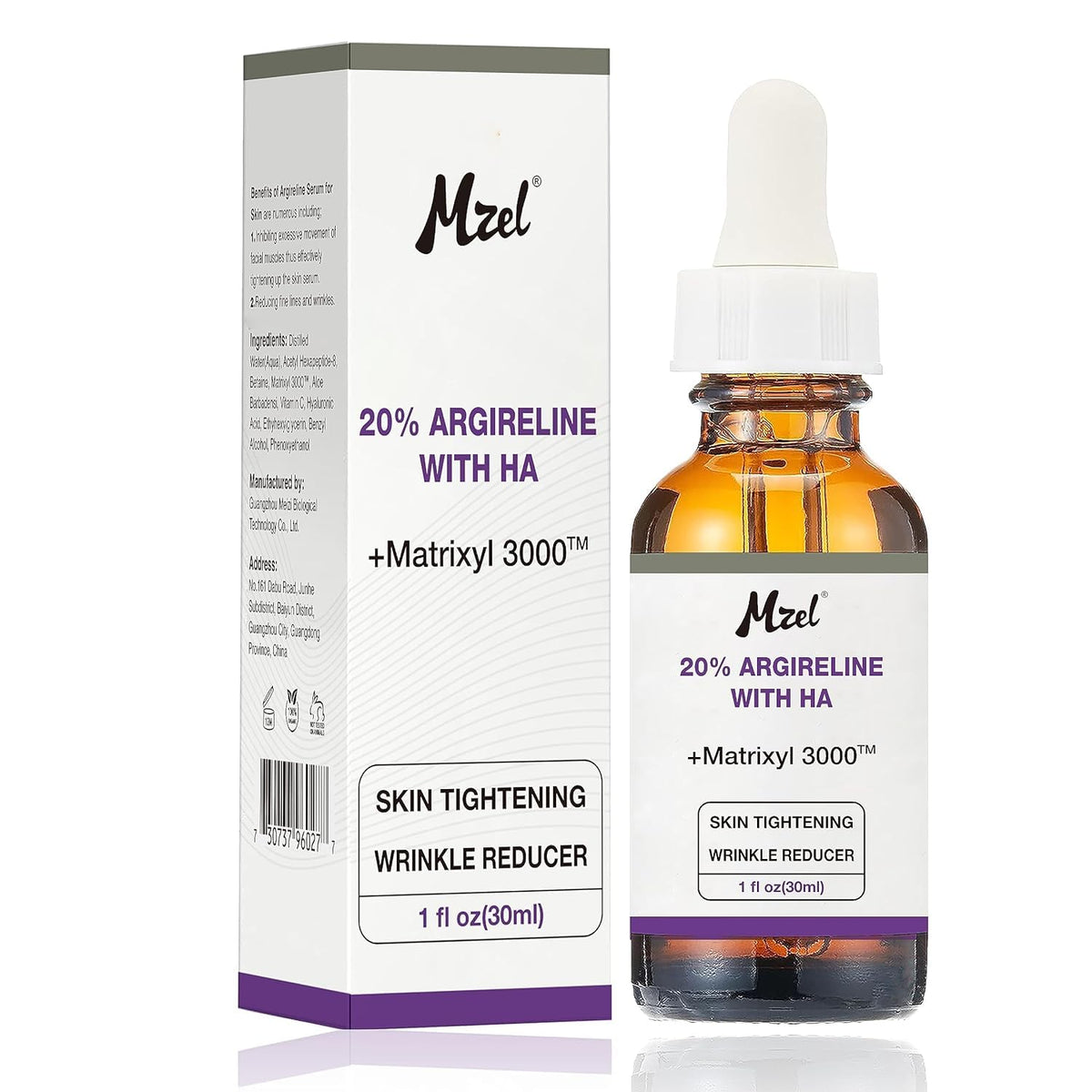 PAPABA Serum Argireline Matrixyl-3000 frasco: mejora firmeza y reduce arrugas visibles