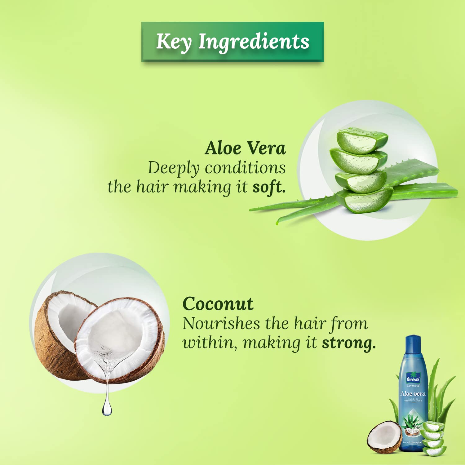 Parachute Advansed Aloe Vera: cabello suave y brillante gracias a la fórmula coco