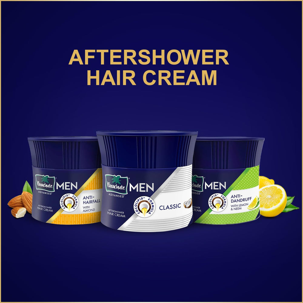 Parachute Advansed Crema para Cabello de Hombres, anticaspa mantiene cabello limpio