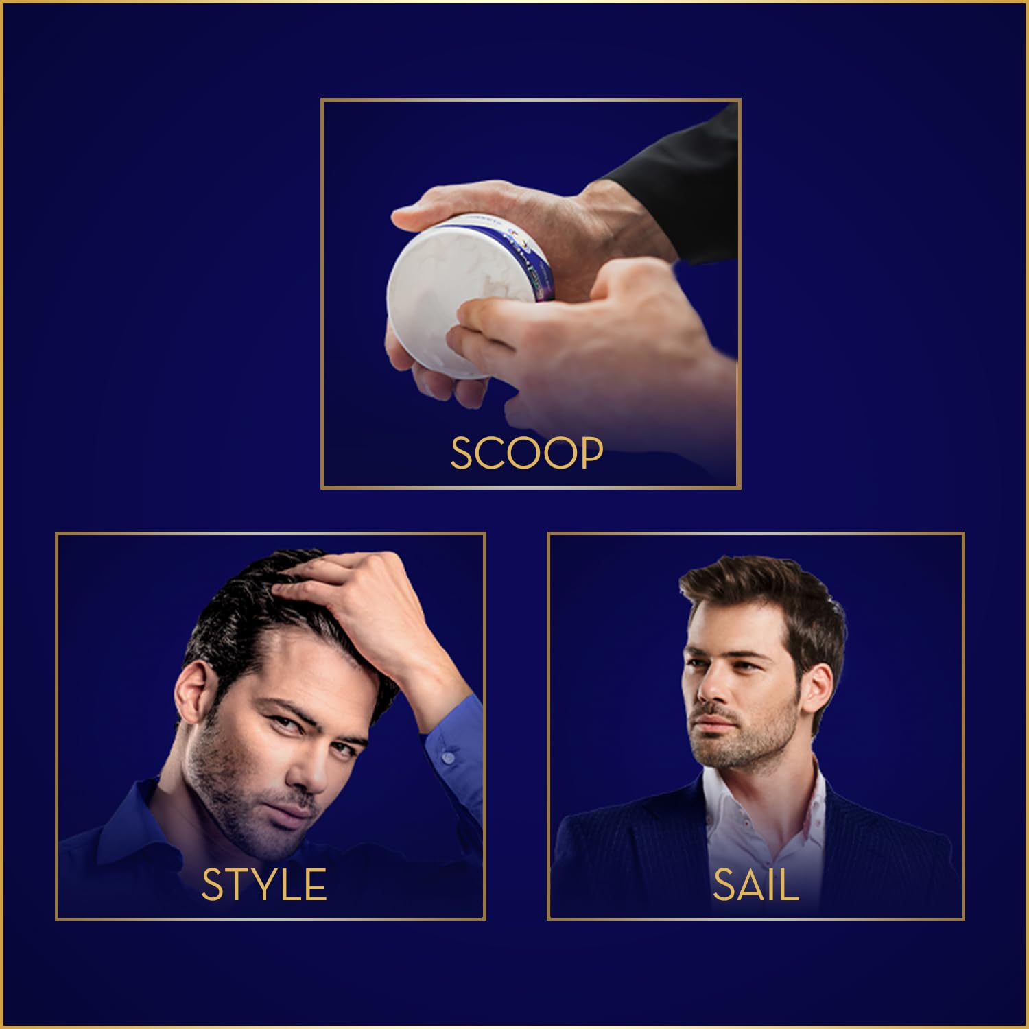 Parachute Advansed Crema para Cabello de Hombres, estilo diario con acabado pulido