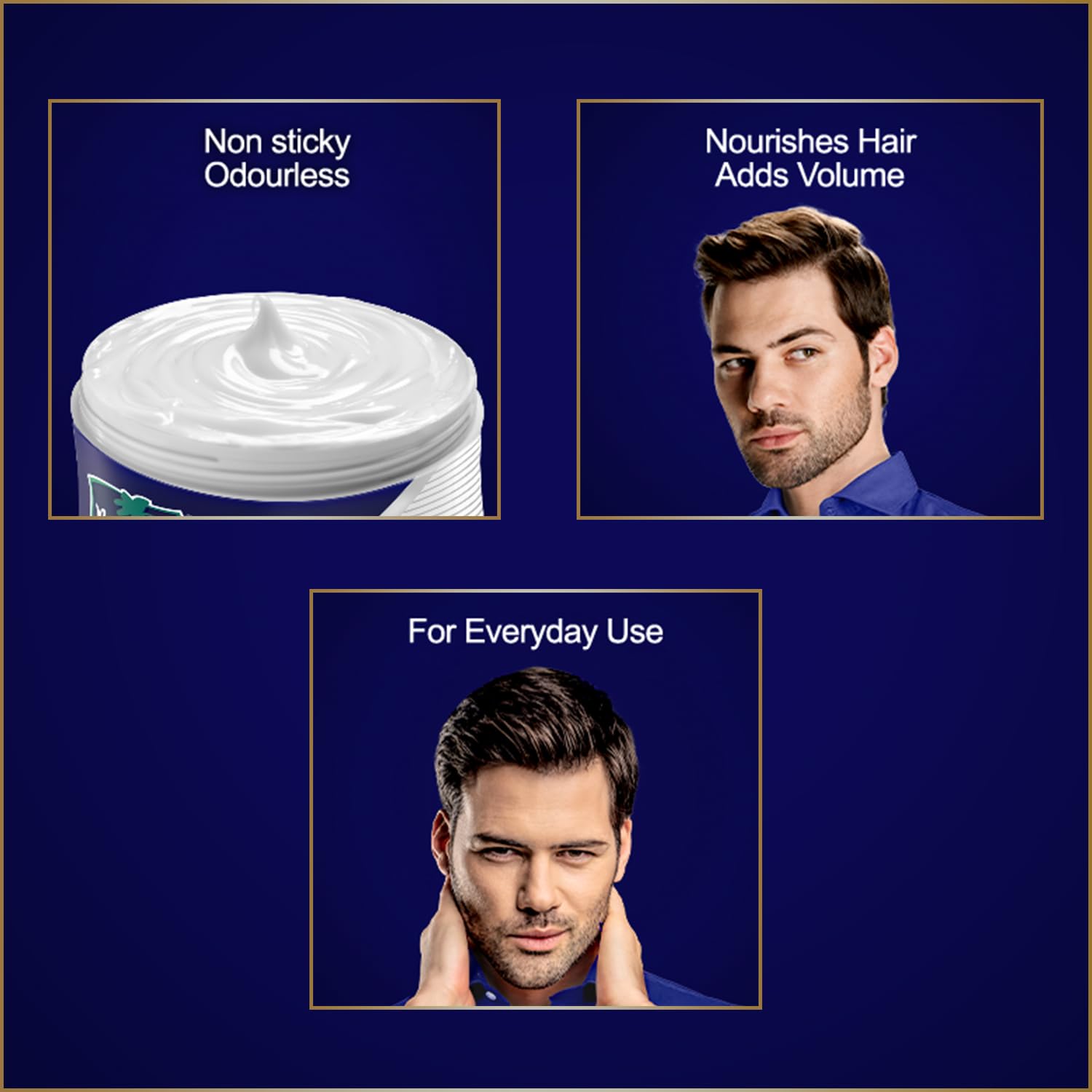 Parachute Advansed Crema para Cabello de Hombres, sin residuo pegajoso tras peinado