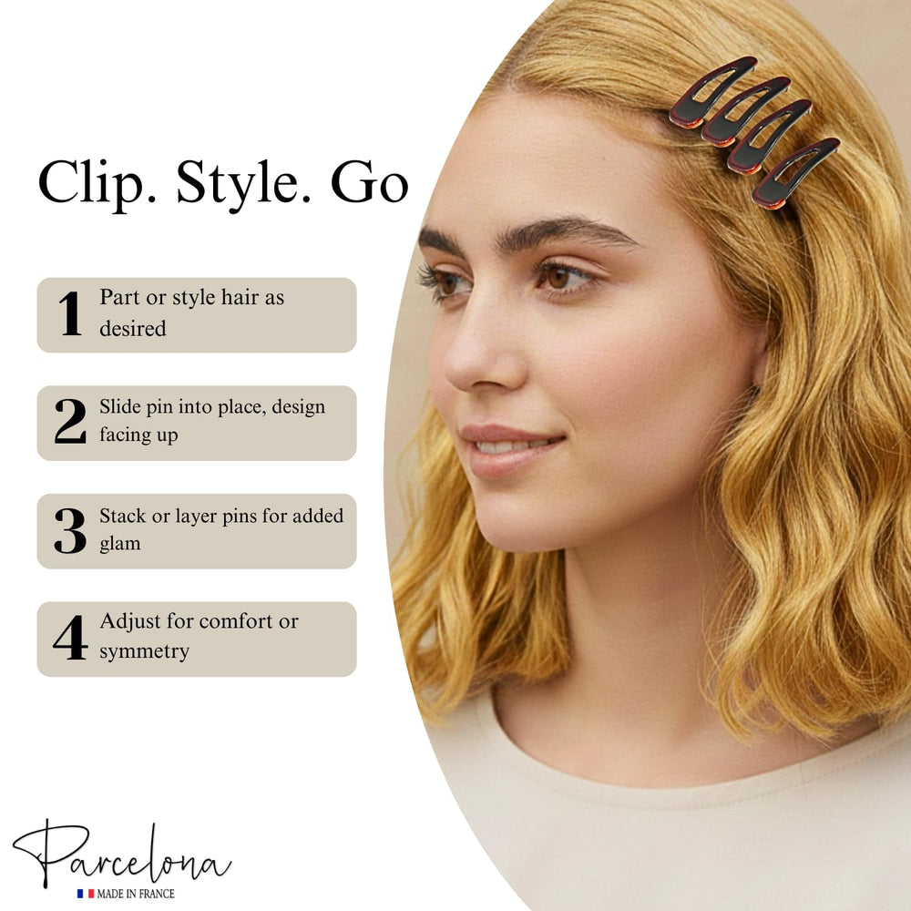 Parcelona clip frances mini ideal para bodas y eventos.