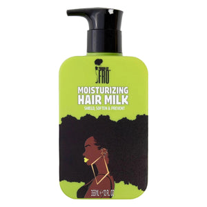 Pardon My Fro Leche Hidratante en bote de 12 onzas para rizos suaves.