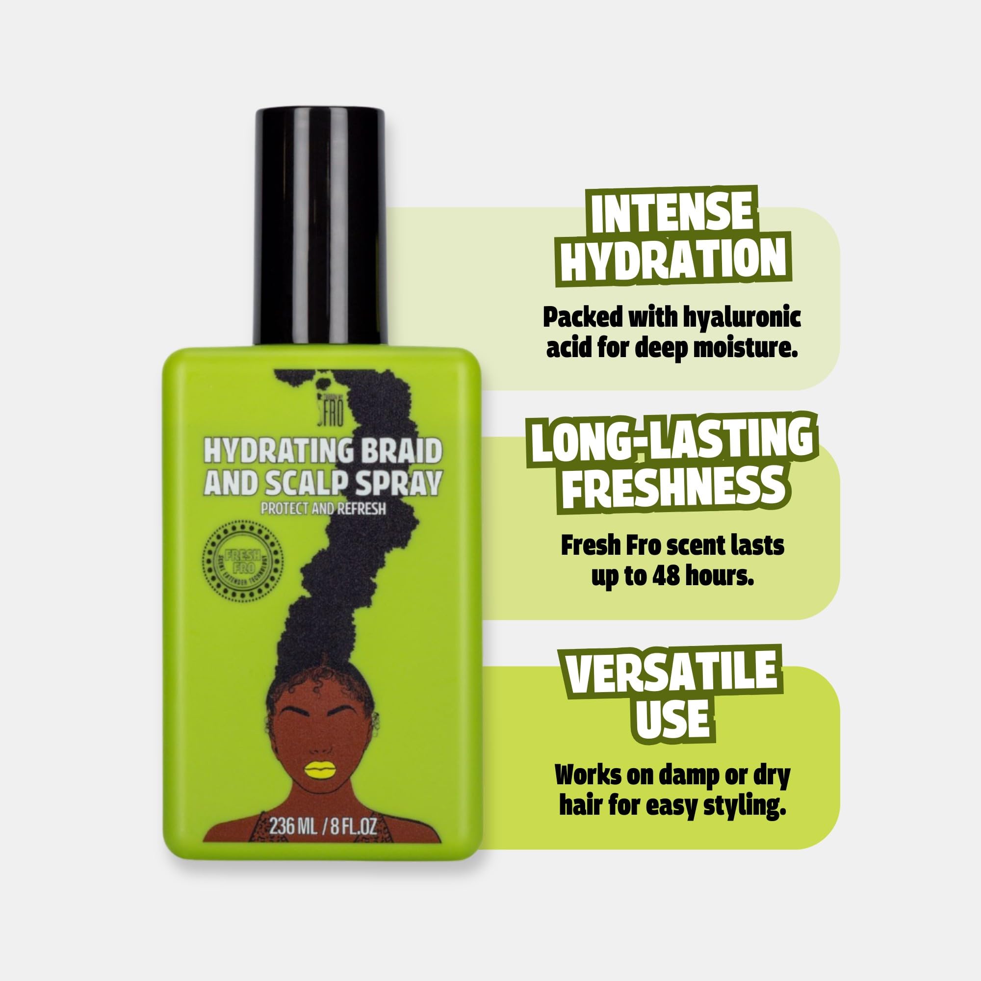 Pardon My Fro tratamiento diario para cabello rizado y liso.