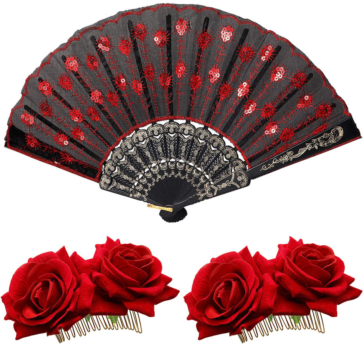 Patelai pinza rosa para cabello con detalle floral, elegante