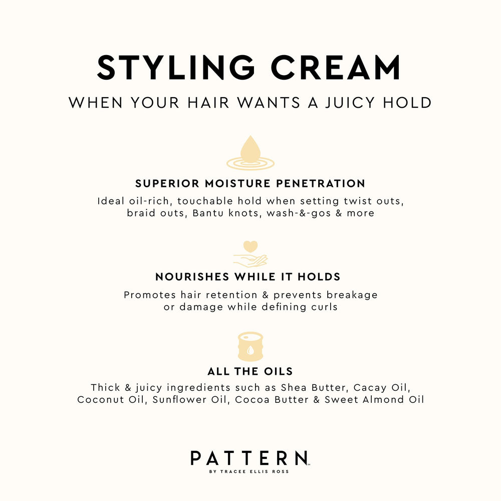 Crema estilizante PATTERN 52 ml, hidratación y fijación flexible