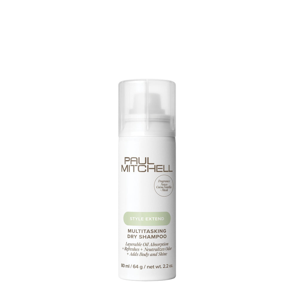 Paul Mitchell Champú Seco Multitarea: aplicación en raíz para neutralizar grasa y aumentar volumen.