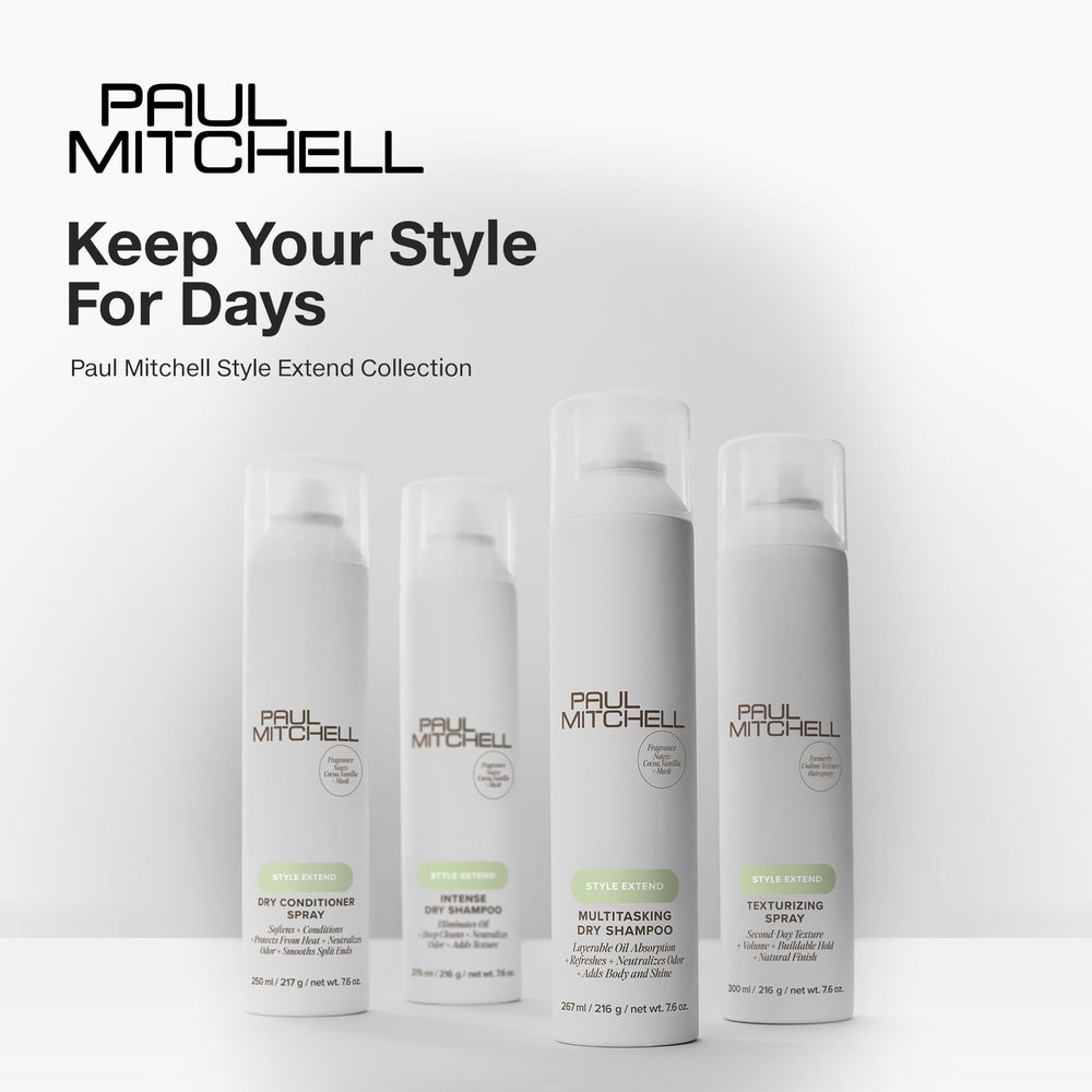 Paul Mitchell Champú Seco Multitarea: neutraliza olores y deja sensación fresca entre lavados.