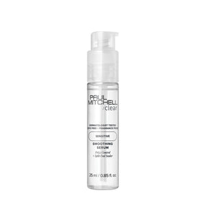 Sérum Paul Mitchell Clear Smoothing Serum en botella, alisado ligero.
