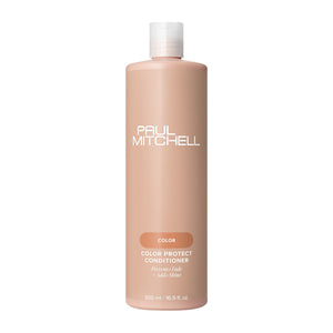 Paul Mitchell Color Protect Conditioner, botella frontal, protege el color y añade brillo.