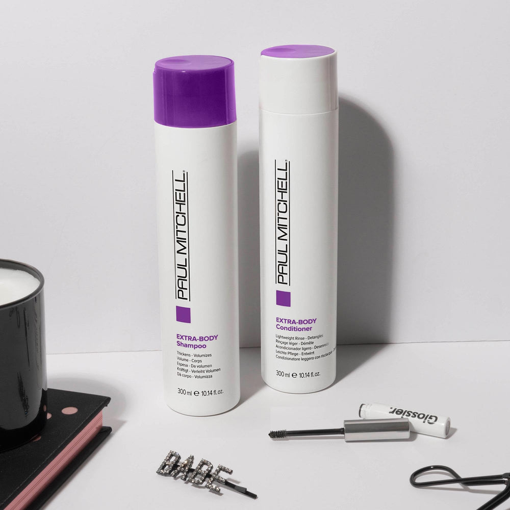 Paul Mitchell Extra-Body Shampoo contiene panthenol para cuerpo